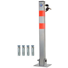 LOCKABLE PARKING BARRIER FOLDING CAR PARK BOLLARD SECURITY DRIVEWAY POST 3 KEYS for sale  Shipping to South Africa