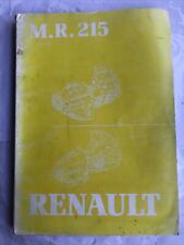 Renault 215 revue d'occasion  Méreau
