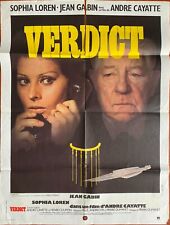 Affiche cinéma verdict d'occasion  Château-Renard