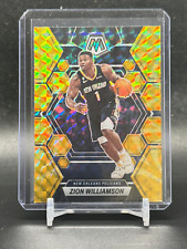 Zion Williamson 2022-23 Panini Mosaic Yellow Reactive Prizm New Orleans Pelicans for sale  Shipping to South Africa