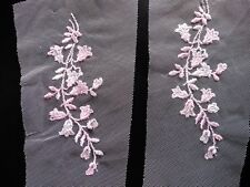 Vintage pink embroidered for sale  HALSTEAD