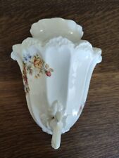 Vintage Porcelain Hand Painted Floral Wall Fountain, used for sale  Shipping to South Africa