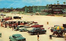 Cartão postal FL Daytona Beach carros clássicos cachorro-quente suporte reboque caminhões maiôs, usado comprar usado  Enviando para Brazil
