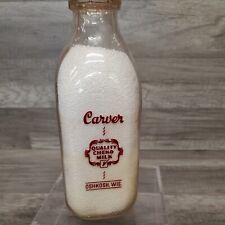 Carver dairy quart for sale  New Hampton