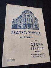 Usado, Programa - 1945 Ópera Lírica Teatro Rivoli comprar usado  Enviando para Brazil