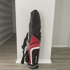 Power Bilt Carry Stand Bag 6 Way Divider W/Rain Cover 4 Pocket Red Black White for sale  Shipping to South Africa