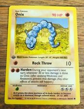 Onix 56/102 1ª Edición Conjunto Base Sin Sombras Pokémon Juego de Cartas Coleccionables WOTC segunda mano  Embacar hacia Mexico