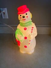 vintage plastic snowman light for sale  Indianola