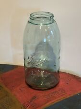 Antique BALL  MASON JAR - TWO QUART 2  AQUA BLUE Canning Jar for sale  Shipping to South Africa