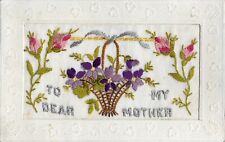 Silk embroidered postcard for sale  COOKSTOWN