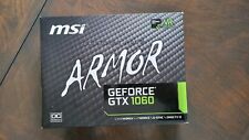 MSI NVIDIA GeForce GTX1060 ARMOR 6GB DDR5 OverClocked - PCI Express 2x Fan for sale  Shipping to South Africa