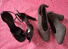 Ladies Size 5 Black & Grey HEEL   Shoes Bundle for sale  Shipping to South Africa