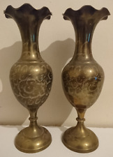 Pair brass vases for sale  MIDDLESBROUGH