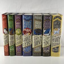Harry Potter conjunto completo de livros de capa dura arte desenho animado 1-7 J.K. Rowling comprar usado  Enviando para Brazil