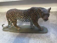 Leopard resin figure for sale  CANNOCK