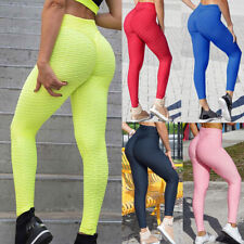 Women Yoga Gym Anti-Cellulite Leggings Fitness Sports Butt Lift Elastic Pants G7 for sale  BIRMINGHAM