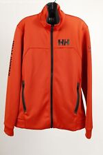Helly Hansen Mens Orange Long Sleeve Mock Neck Pockets Full Zip Jacket Sz Large, used for sale  South San Francisco
