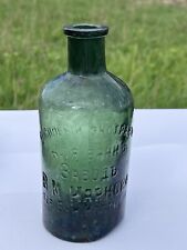 Antique Bottle 1800's "Plant pine extracts V.M. MARKOVA " Thick glass bottle. for sale  Shipping to South Africa