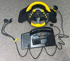 Mad Catz MC2 Universal Steering Wheel & Pedals PS1 PS2 Xbox Racing Untested for sale  Shipping to South Africa