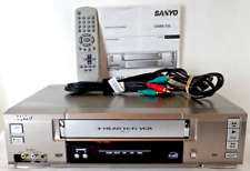 Sanyo VWM-710 VCR/VHS Player com Controle Remoto + Cabos AV 4 Cabeças Hi-Fi *Testado e Funcionando, usado comprar usado  Enviando para Brazil