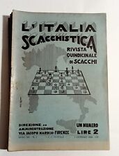 Italia scacchistica 1930 usato  Livorno