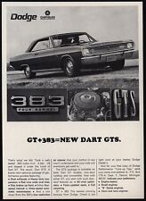 1967 Dodge Dart Gts 383 V8 Muscle Car Vintage Ad, usado comprar usado  Enviando para Brazil