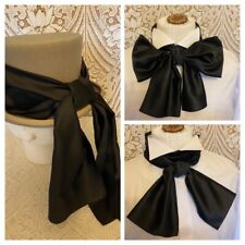 Black satin cravat for sale  CASTLEFORD