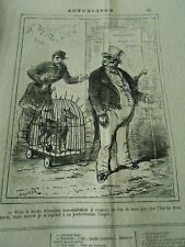 Cartoon 1876 ordinance d'occasion  Expédié en Belgium