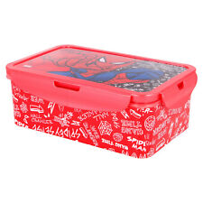 Compartimentos para recipientes de caixa de comida Spiderman Kids 1190 ml almoço retangular Bento comprar usado  Enviando para Brazil