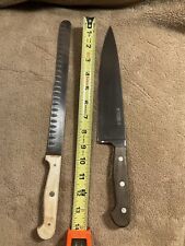 CUCHILLO DE PAN FRIODUR PROFESIONAL 'S' ZWILLING JA HENCKELS De colección Juego de 2 segunda mano  Embacar hacia Argentina