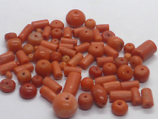 MIXED LOT LARGE ANTIQUE VICTORIAN REAL SALMON CORAL BEADS SPARES REPAIRS 57.47G for sale  Shipping to South Africa