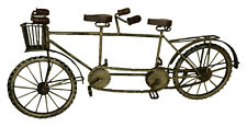 Usado, Boneco de bicicleta assento duplo feito à mão metal peça móvel ciclo decoração para casa peça de exibição comprar usado  Enviando para Brazil