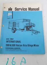 IH International Harvester 200 300 ração rite misturador de silagem manual de serviço 5/75 comprar usado  Enviando para Brazil