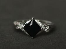 4 Ct Black Diamond Ring Around With White Accents Quality AAA Certified ! for sale  Shipping to South Africa