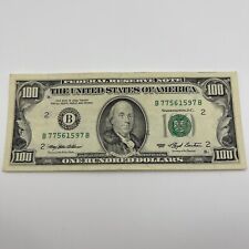 Série 1993 nota de cem dólares dos EUA US$ 100 Nova York B 77561597 B rosto pequeno comprar usado  Enviando para Brazil