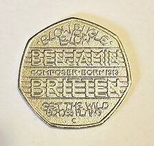 Benjamin britten 50p for sale  GAINSBOROUGH