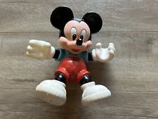 Muñeca Mickey Mouse de vinilo plástico vintage de Walt Disney con manos y pies móviles, usado segunda mano  Embacar hacia Argentina