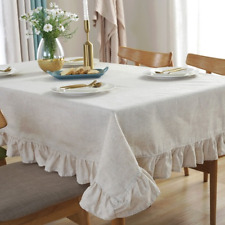 Usado, Toalha de mesa de renda de linho algodão toalha de mesa mesa mesa mesa jantar comprar usado  Enviando para Brazil