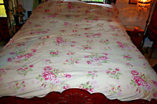 Pine Cone Hill Fine Linen QN Duvet cover w case cottage rose  pink green  yellow for sale  Shipping to South Africa