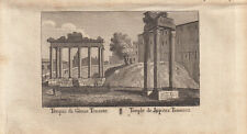 Tempio di Gioue Tonante Jupitertempel Roma Italia Orig Kupferstich Vasi 1816, usado comprar usado  Enviando para Brazil