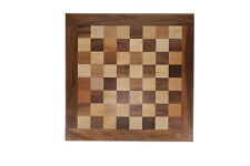 Tablero de ajedrez de madera maciza de 20 pulgadas con incrustaciones con cuadrados de 2 pulgadas hechos a mano segunda mano  Embacar hacia Argentina