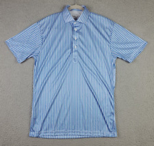 Camisa polo masculina Collars & Co. tamanho pequeno gola social listrada azul e branca, usado comprar usado  Enviando para Brazil