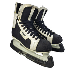 Patins masculinos vintage de hóquei no gelo Bauer Black Panther tamanho 8,5 com protetores de lâmina comprar usado  Enviando para Brazil