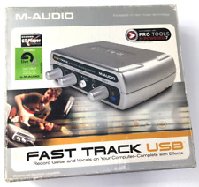 M-Audio Fast Track USB interface de áudio digital gravação vocal e guitarra funciona bem, usado comprar usado  Enviando para Brazil
