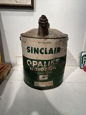Óleo de motor opalina vintage Sinclair 5 galões lata homem caverna publicidade/loja, usado comprar usado  Enviando para Brazil