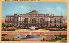 Usado, Cartão postal CA San Francisco Exposition Auditorium Civic Center antigo PC J3693 comprar usado  Enviando para Brazil