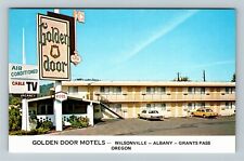 Grants Pass OR-Oregon, Golden Door Motel, Advertising, Vintage Postcard for sale  Shipping to South Africa