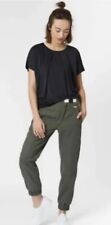 Sweaty Betty  Luxe Bragi Woven Jogger Pants Trousers Moss Green  Belted Small for sale  Shipping to South Africa