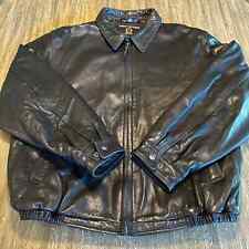 Used, Vintage Tommy Hilfiger Men's Leather Bomber Jacket, Large for sale  Shipping to South Africa