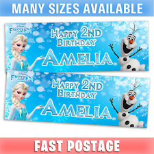 Frozen 1 D2 Personalizada Fiesta de Cumpleaños Película Elsa Disney Niños Niñas segunda mano  Embacar hacia Argentina